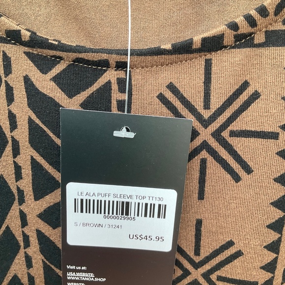 NWT TANOA Brown Women’s Top - Picture 4 of 6